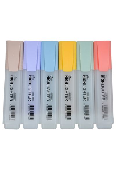 Cengo Set of 6 Highlighters Retro Colors Cgo803