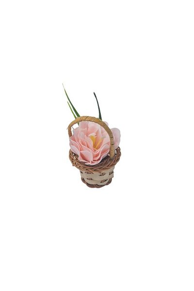 dalimag Basket, floral arrangement roses "Basket with flowers", soap flowers, model m4, 30x17x15 cm