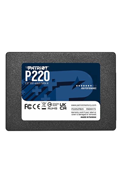 Patriot P220 P220S512G25 512GB (550/500MB/s) 2.5" SATA3 SSD