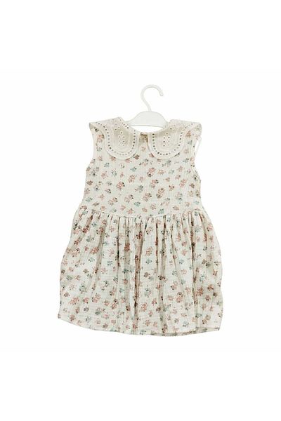 Dadiva Girl's Bow Detailed Muslin Dress