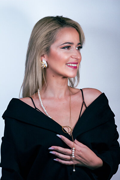 NARRU Cercei NARRU, lucrati manual, in forma de fluture, in nuante de violet, albastru si negru, Sierra 09