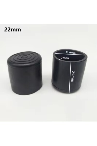 Choice25 24 Pcs 22mm Round Chair Leg Pad 6-32mm Furniture Leg Table End Plug ...