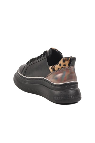 WALKWAY Μαύρο Leopard Γυναικείο Sneaker T-300 Z