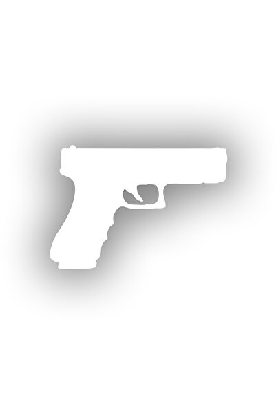 Reysa Tasarım ملصق سيارة جلوك مقاس 17×17 سم باللون الأبيض