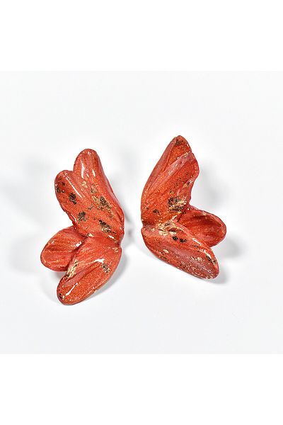 NARRU NARRU earrings, handmade, butterfly-shaped, copper and gold, Sierra 11
