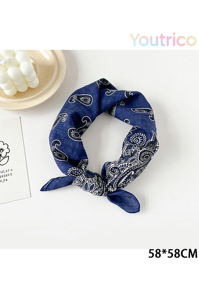 Youtrico Silk Scarf 58cm Spring New Versatile European American-Korean Styles