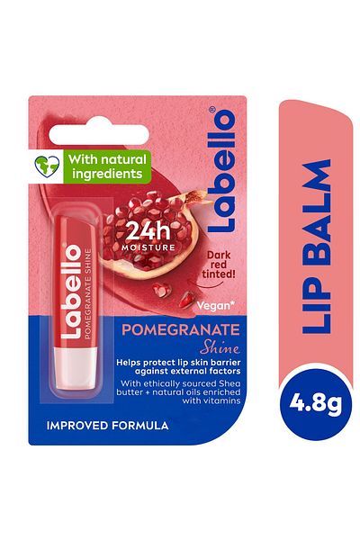 LABELLO Lip Balm Moisturising Lip Care Pomegranate Shine 4.8 g