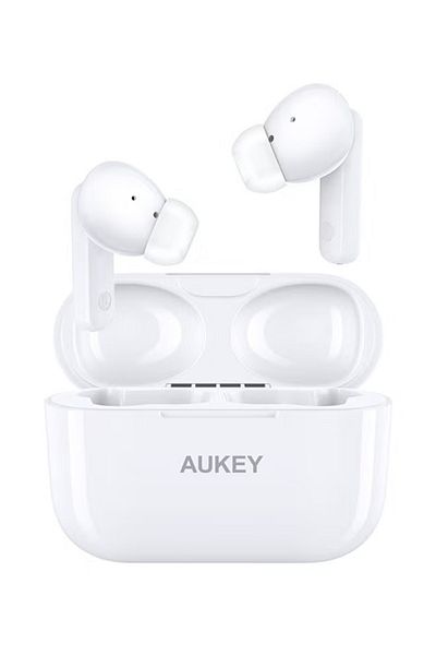 AUKEY سماعات أذن AUKEY اللاسلكية الحقيقية مع خاصية إلغاء الضوضاء النشطة ANC، BT 5.2