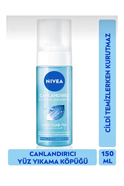 NIVEA Canlandırıcı Yüz Yıkama Köpüğü 150 ml – Lotus Çiçeği Özlü