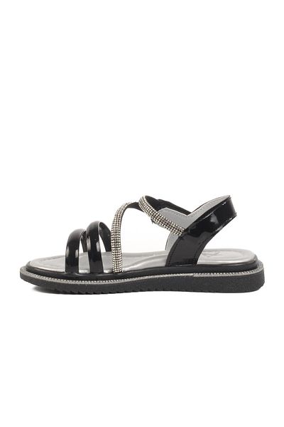 WALKWAY Black Patent Leather Children's Casual Shoes 25t103 P