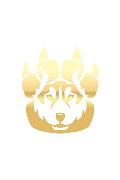 Reysa Tasarım ملصق ويلد كورت مقاس 17x17 سم ذهبي