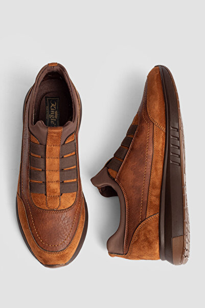 KİNGLE Taba Renk Ortopedik Tabanlı Spor Günlük Casual Erkek Ayakkabı 5345k