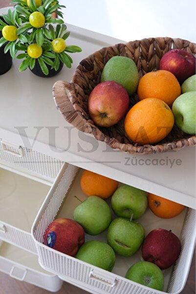 Yıldıray Metal 8 BÖLMELİ 4 KATLI TEKERLEKLİ SEBZELİK