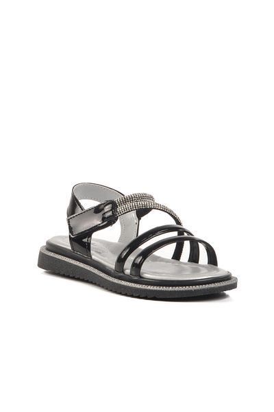WALKWAY Black Patent Leather Children's Casual Shoes 25t103 P