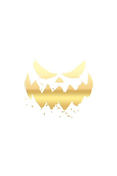 Reysa Tasarım Scary Face Sticker 17X17 cm Gold