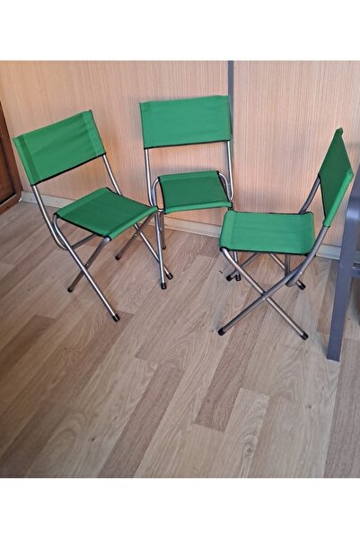 Depolife Katlanır Balıkçı Taburesi Piknik Kapm Plaj Doğa Araç Bagajı Metal Ayaklı Sırt Dayanmalı Mavi Kumaş