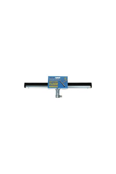 Generic ETTORE Single Blade Floor Squeegee with Rubber Silver and Black 18inch 610187