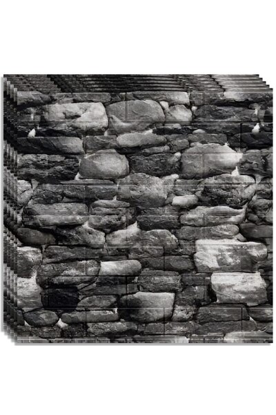 HOZRO Set of 20 x HOZRO self-adhesive 3D wallpaper, Brick imitation pattern