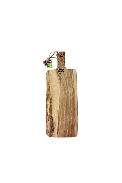 bonfesto Tocător dreptunghiular cu mâner din lemn de salcâm, Premium, 55 x 20 x 2,5 cm