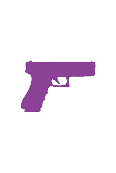 Reysa Tasarım Glock Car Sticker 17X17 cm Purple