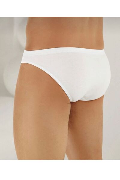 Şahinler 6 Pack Men's White Low Rise Cotton Men's Slip
