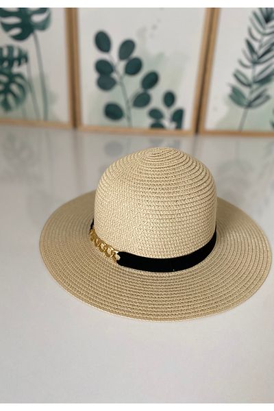 Petek Collection Short Brim Straw Fedora Hat (58 cm)