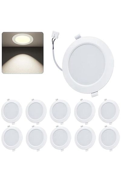 OEM Set de 10 Spot LED incastrat extra plat 230V 9W Alb neutru 3000K