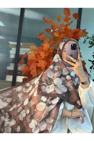 Oxygen Scarfs Wild Rose Cotton Silk Shawl-10007
