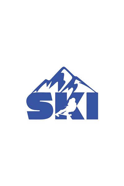 Reysa Tasarım Ski Kayak Sticker 17X17 cm Blue