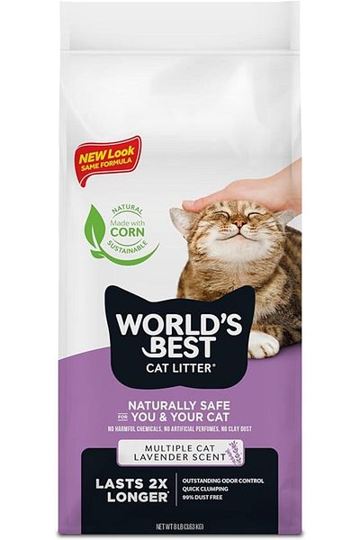 Worlds Best World's Best Cat Litter Scented Multi Cat Clumping 8Lb