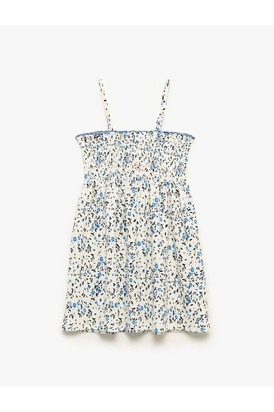 Koton Kids Baby Girl Gipeli Floral Patterned A-Line Suspender Dress