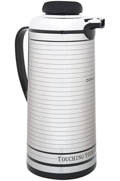 DOMEA Stainless Steel Vacuum Drink Flask, Heat Insulated Thermos, Leak Proof, For Tea, Coffee & Wate