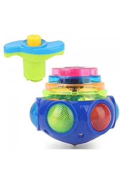 dalimag Automatic Titirez Toy, UFO Model, Music, Light Show, blue