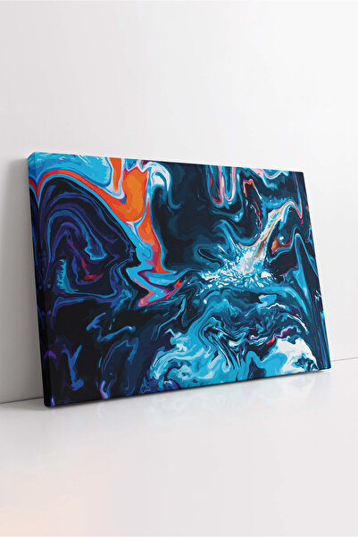 KOSS Dijital Tablou decorativ albastru de lux, birou, sufragerie, dormitor, i...