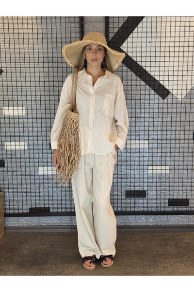 Geco Stone Color Stone Oversize Shirt