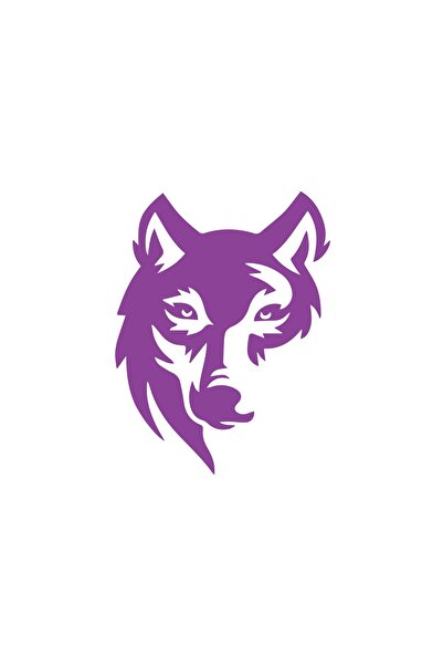 Reysa Tasarım Wolf Sticker 17X17 cm Purple