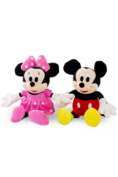 dalimag Mickey and Minnie Mouse Plush Toy Set, Music, 28 cm