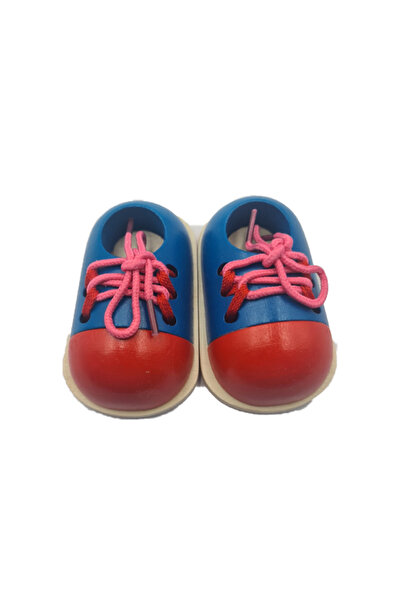 dalimag Joc Educativ de Legat Siretul, Talpa Lemn, Rosu/Albastru, 11 cm