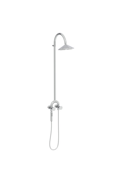 VitrA Liquid A47219 Termostatik Duş Sistemi, Krom, Pirinç