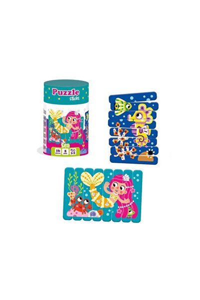 Roter Kafer Set puzzle-uri din betisoare Sirena si Calut de mare, 16 piese, R...