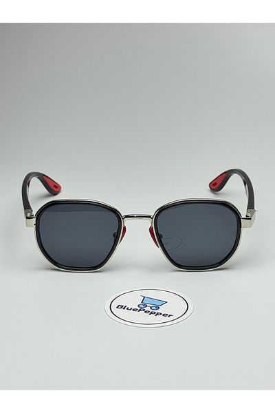 BluePepper Rayven V2 Black Sunglasses Silver Frame 50 Ekartman