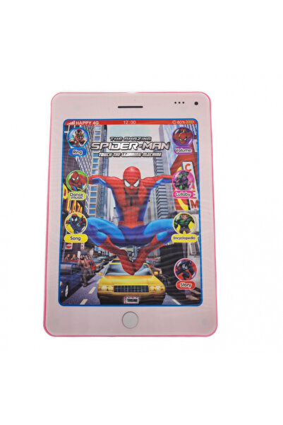 dalimag Tableta de Jucarie Interactiva, Spider-Man, Muzica, Roz