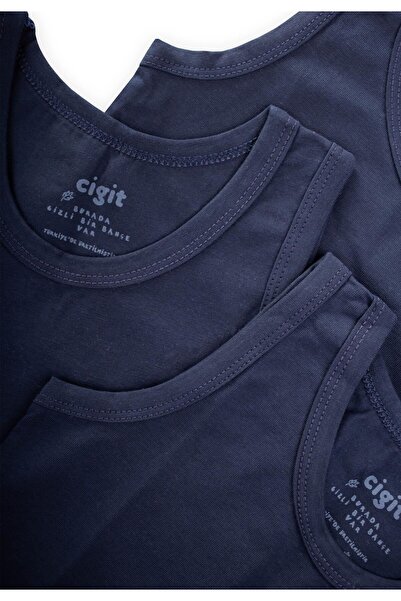 Cigit Triple Men's Athlete Set 2-9 Years Navy Blue