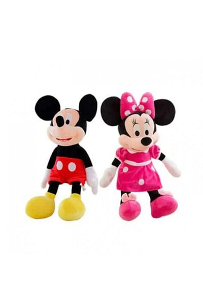 dalimag Mickey and Minnie Mouse Plush Toy Set, Music, 28 cm
