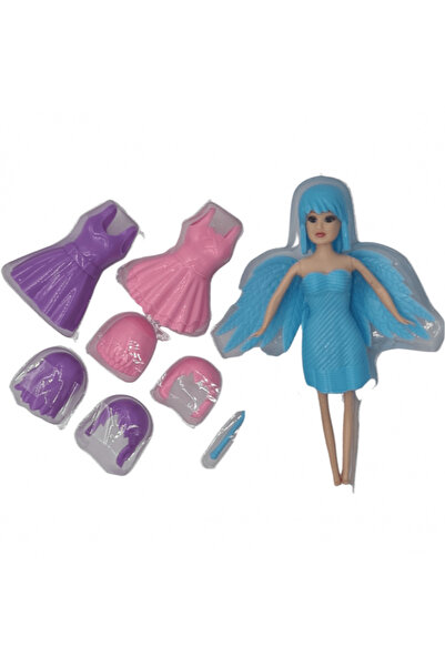 dalimag Комплект играчки Vogue за момичета, с 2 рокли за преобличане и 2 перу...