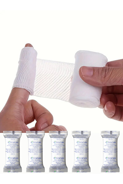 DS Sağlık Elastik Sargı Bezi 25’li Paket 10 cm x 2 m | Esnek, Hava Geçirgen, Kaymaz Medikal Bandaj