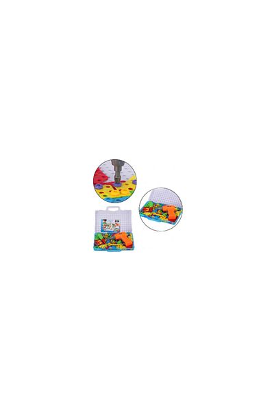 dalimag Joc mozaic puzzle cu bormasina electrica de jucarie , Creativ de constructie