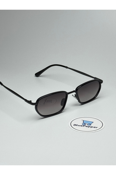 BluePepper JOYE BLACK SUNGLASSES إطار أسود 50 ecartman