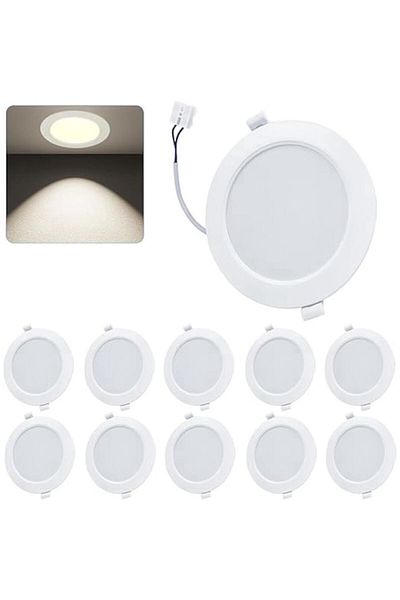 OEM Set de 10 Spot LED incastrat extra plat 230V 9W Alb neutru 3000K