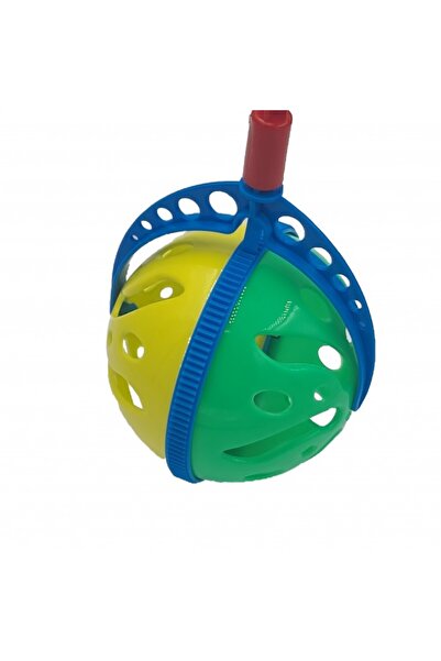 dalimag Jucarie interactiva, minge cu maner, zornaitoare, 7 x 7 x 40 cm, galb...